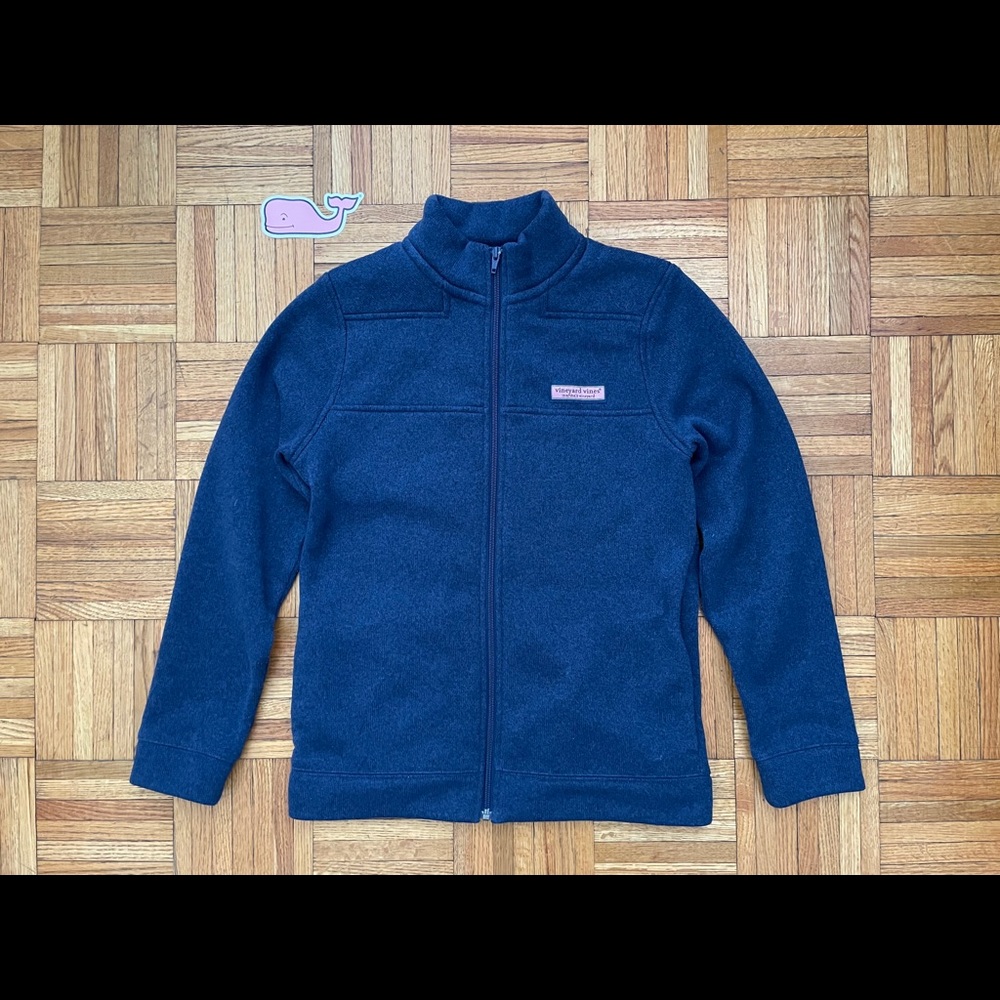Vineyard Vines Soft Fleece Jacket Full-Zip Navy